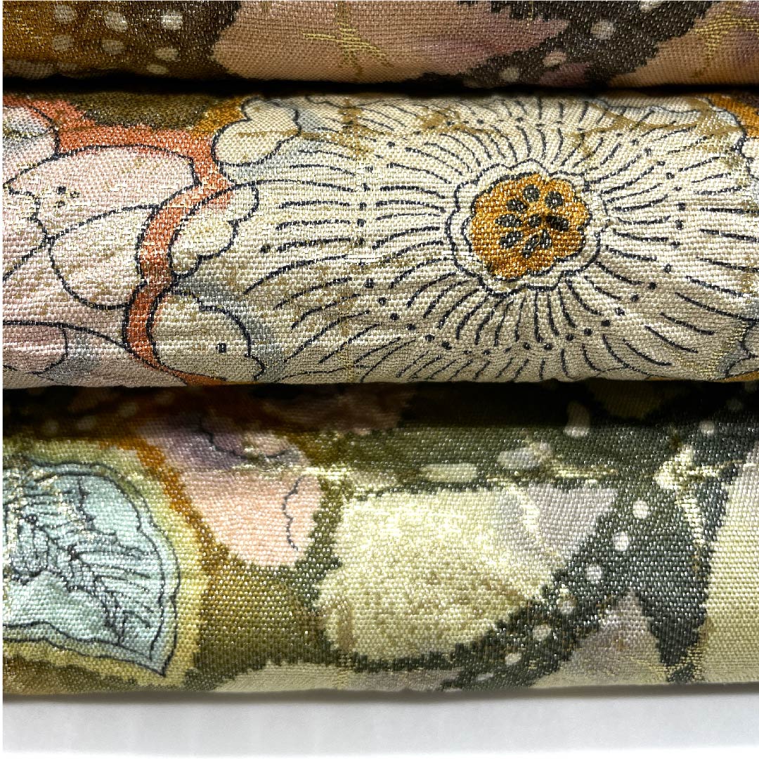 袋帯 藍色鳩羽色（あいいろはとばいろ） 辻ヶ花 ふくれ織 帯丈448cm 正絹 Aランク ポイント柄 フォーマル 紫系 1123005763320