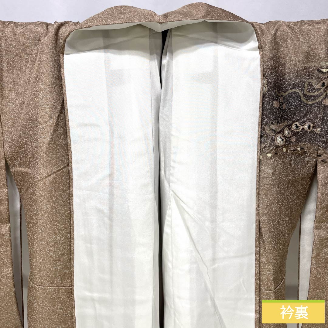 リサイクル着物】訪問着 正絹 Sランク 袷 身丈162cm 裄丈69cm 松染色