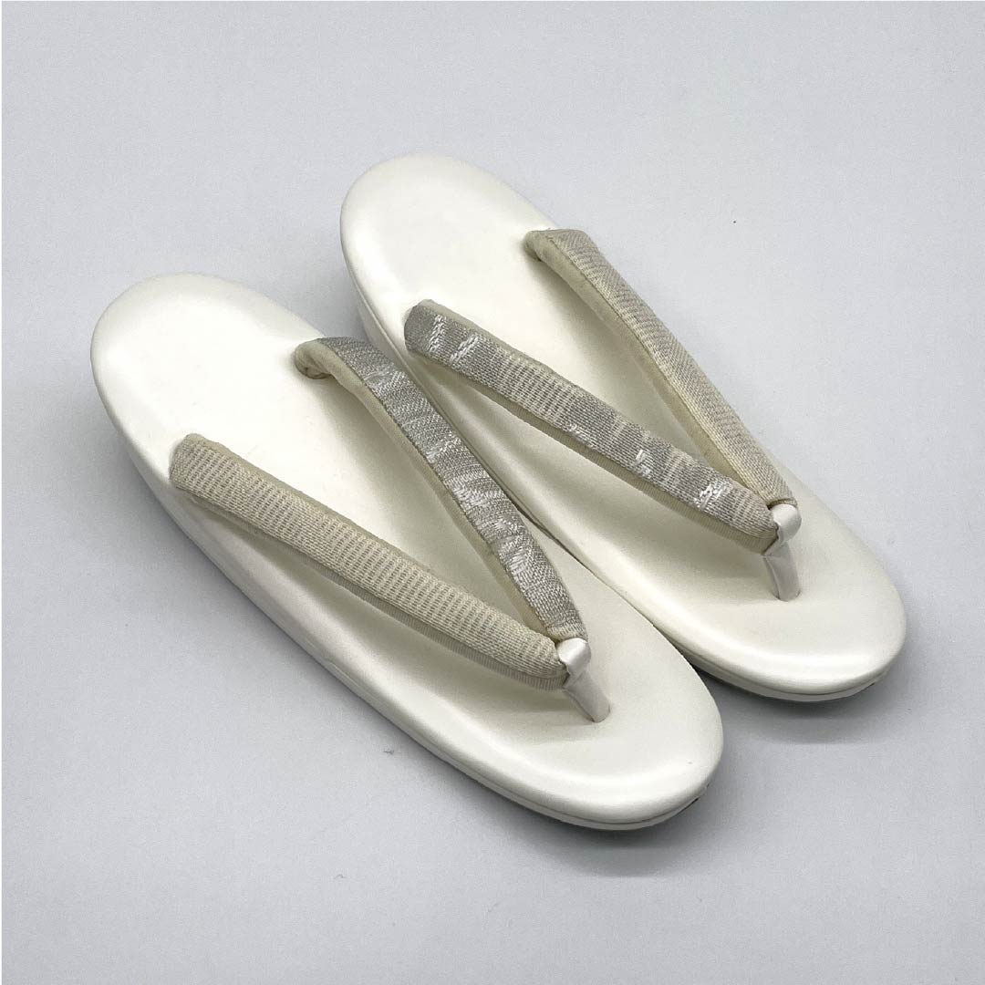 （新古品）草履バッグセット セミフォーマル NEWランク トンボ 絽 Lサイズ クリーム系 1133000331415