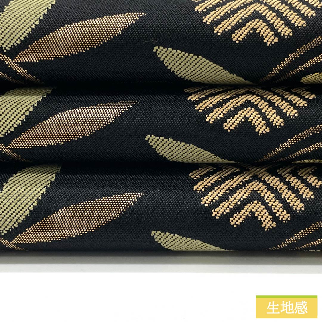 袋帯 正絹 天神からくさ 帯丈436cm Sランク 六通 カジュアル 黒系 1123012742310