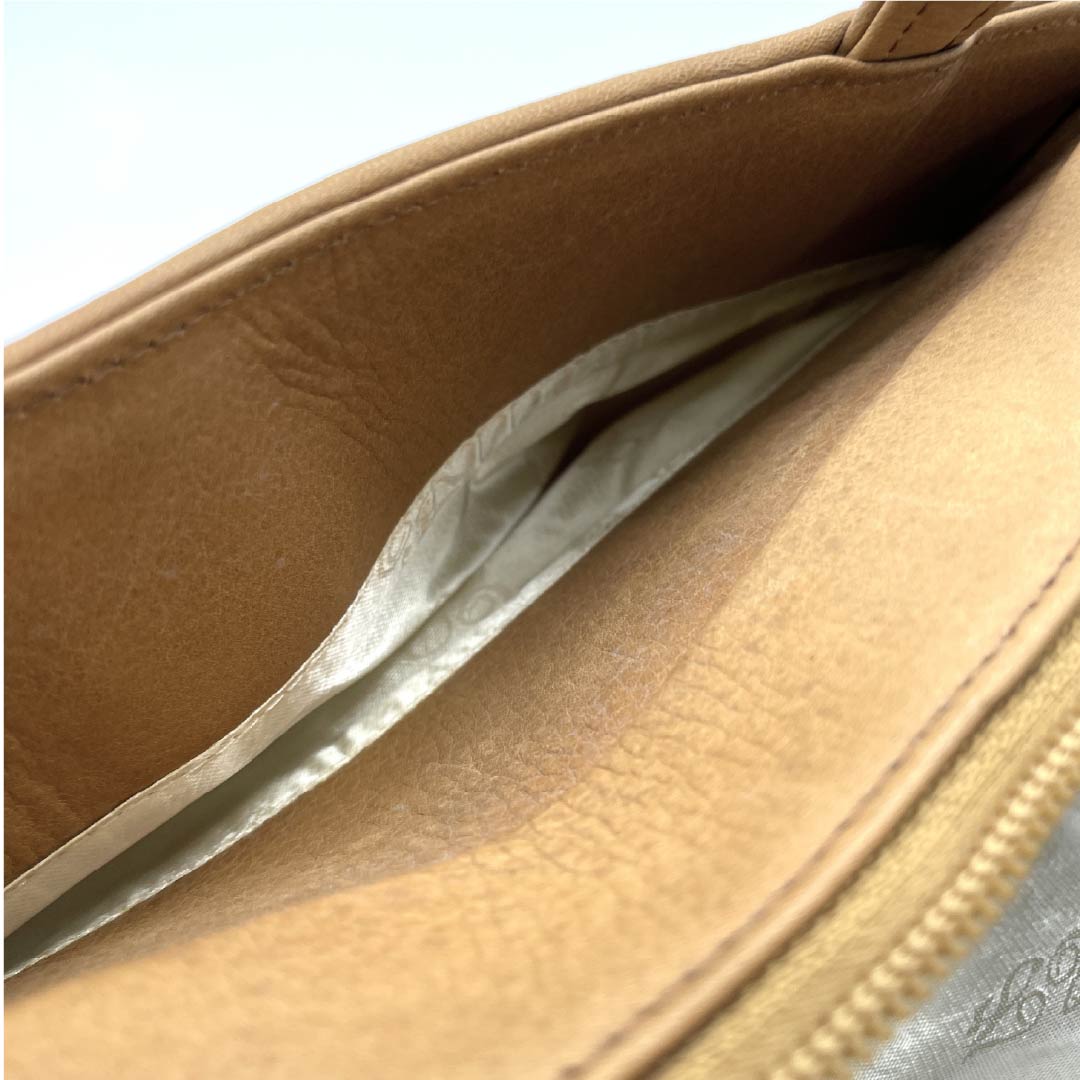 和装バック カジュアル 梅茶色（うめちゃいろ） 牛革 利休バッグ 網代 茶系 Sランク 113900047214