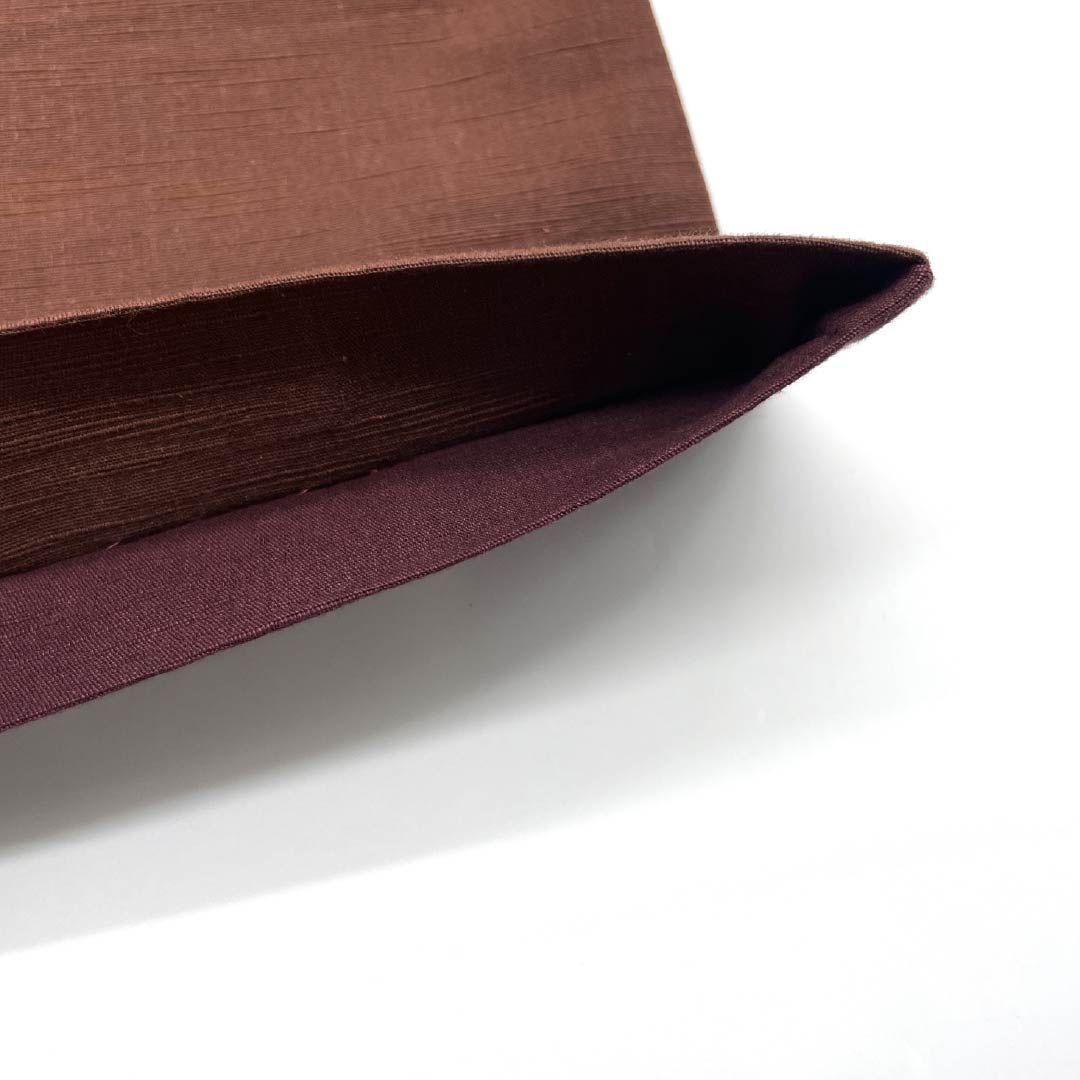 名古屋帯 焦色（こがれいろ） 紬地 京袋帯 切嵌め 帯丈342cm 正絹 Aランク ポイント柄 カジュアル 茶系 1124006633314 開き仕立て