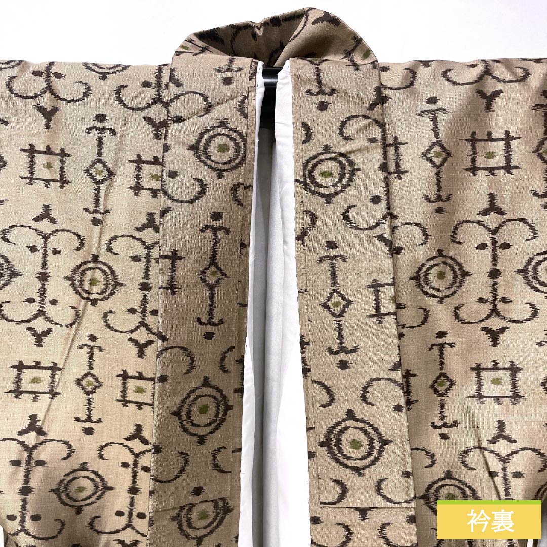 リサイクル着物】紬 正絹 Sランク 身丈148.5cm 裄丈62.5cm 遠州鼠色