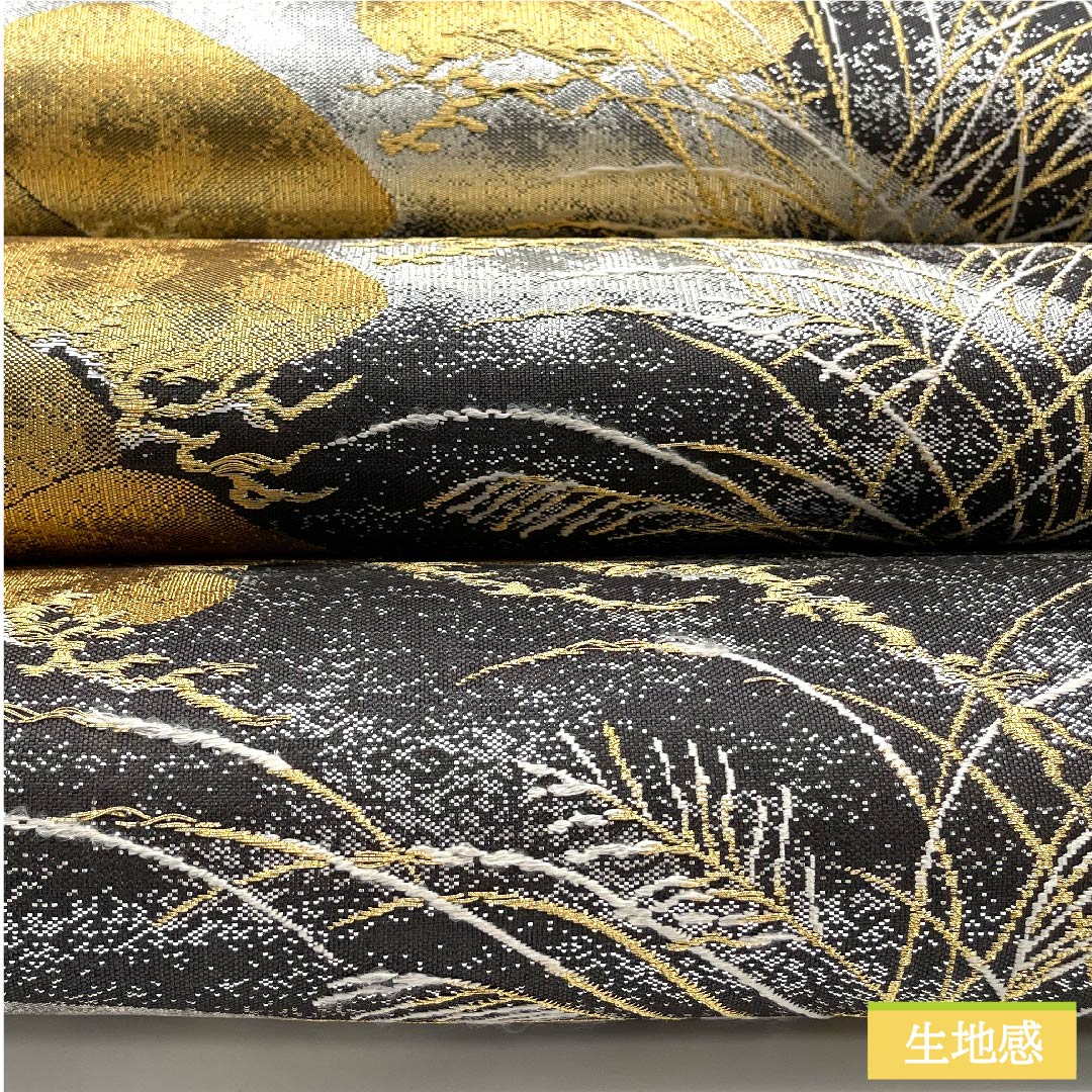 袋帯 正絹 銀色（ぎんいろ） 加納幸 琳派老松 箔霜華 帯丈448cm Sランク 六通 フォーマル 銀系 1123011382322