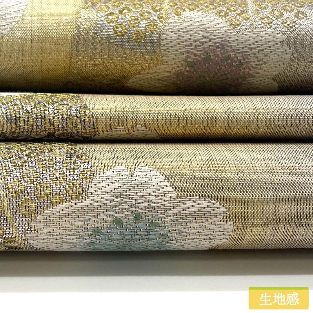 リサイクル着物】袋帯 正絹 源氏香 桜 帯丈434cm Sランク 六通