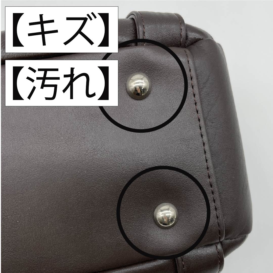 （新古品） 洋装バッグ 牛革 Aランク 新古品 牛革 ２WAY 茶系 119700015314