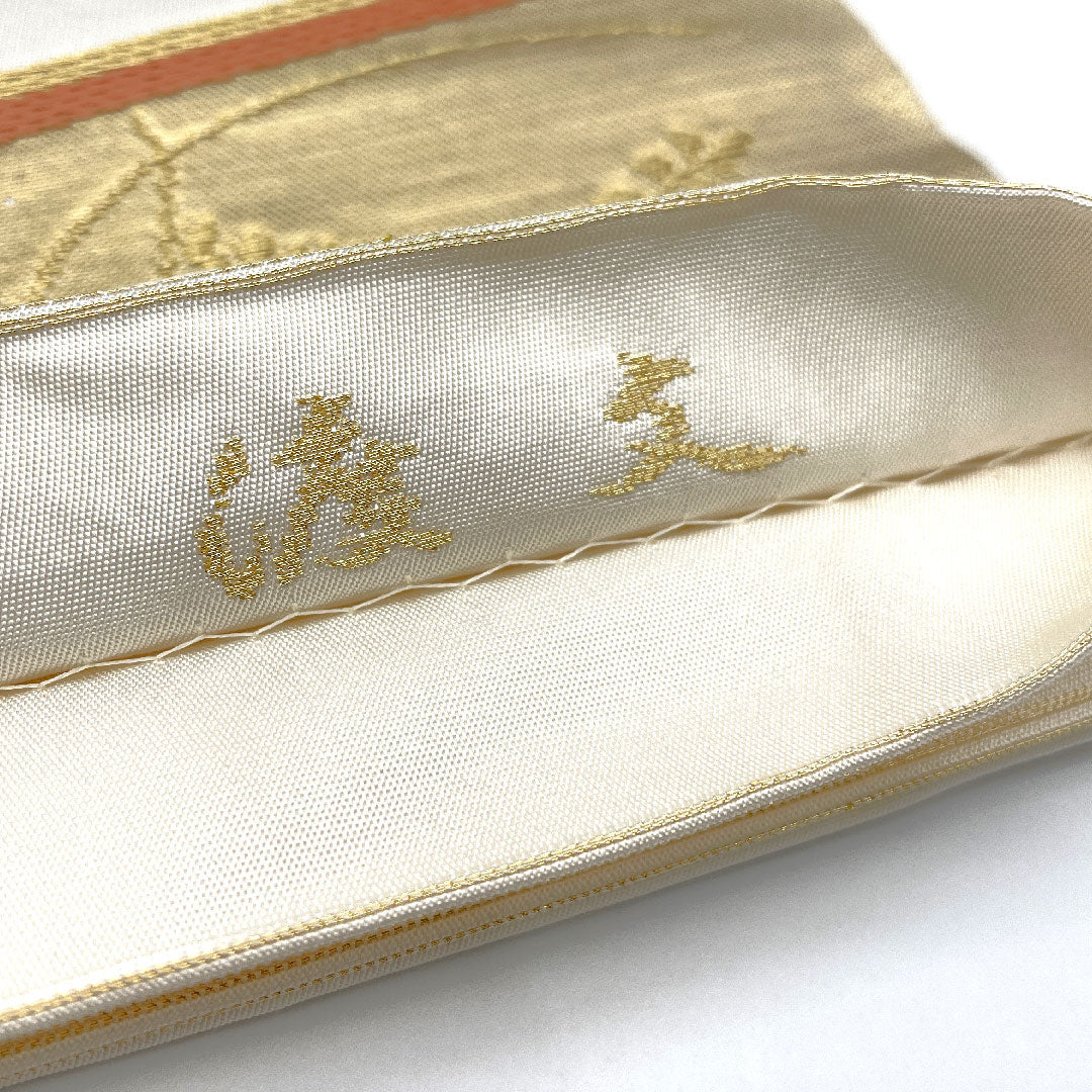 袋帯 渡文 全通 帯丈432cm 正絹 Aランク 全通 フォーマル 白系 1123003733311