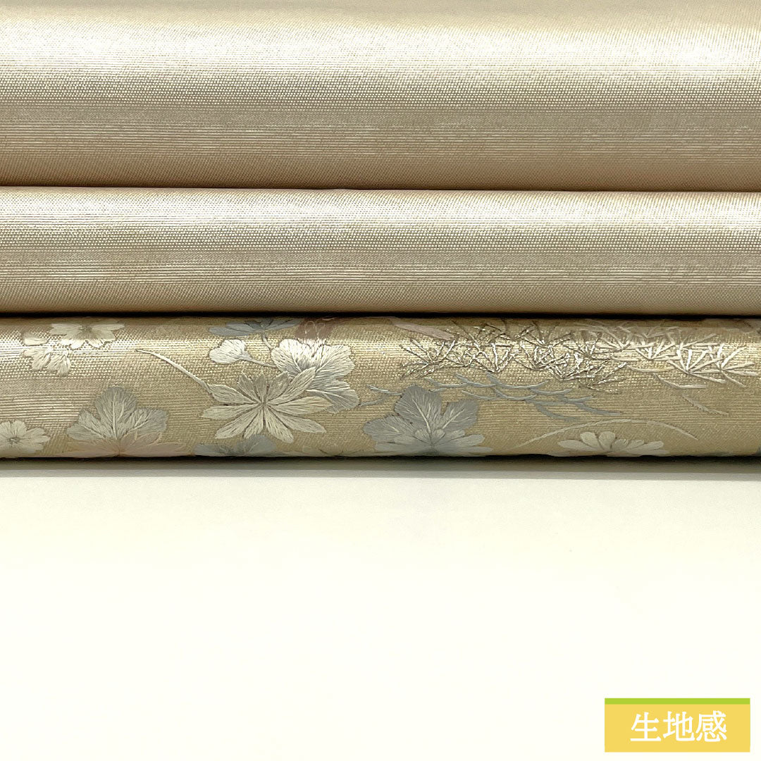 袋帯 正絹 Aランク 引箔 蘇州刺繡 祭王之夢 吉祥文様 留袖用 帯丈442cm ポイント柄 フォーマル 銀系 1123016413322