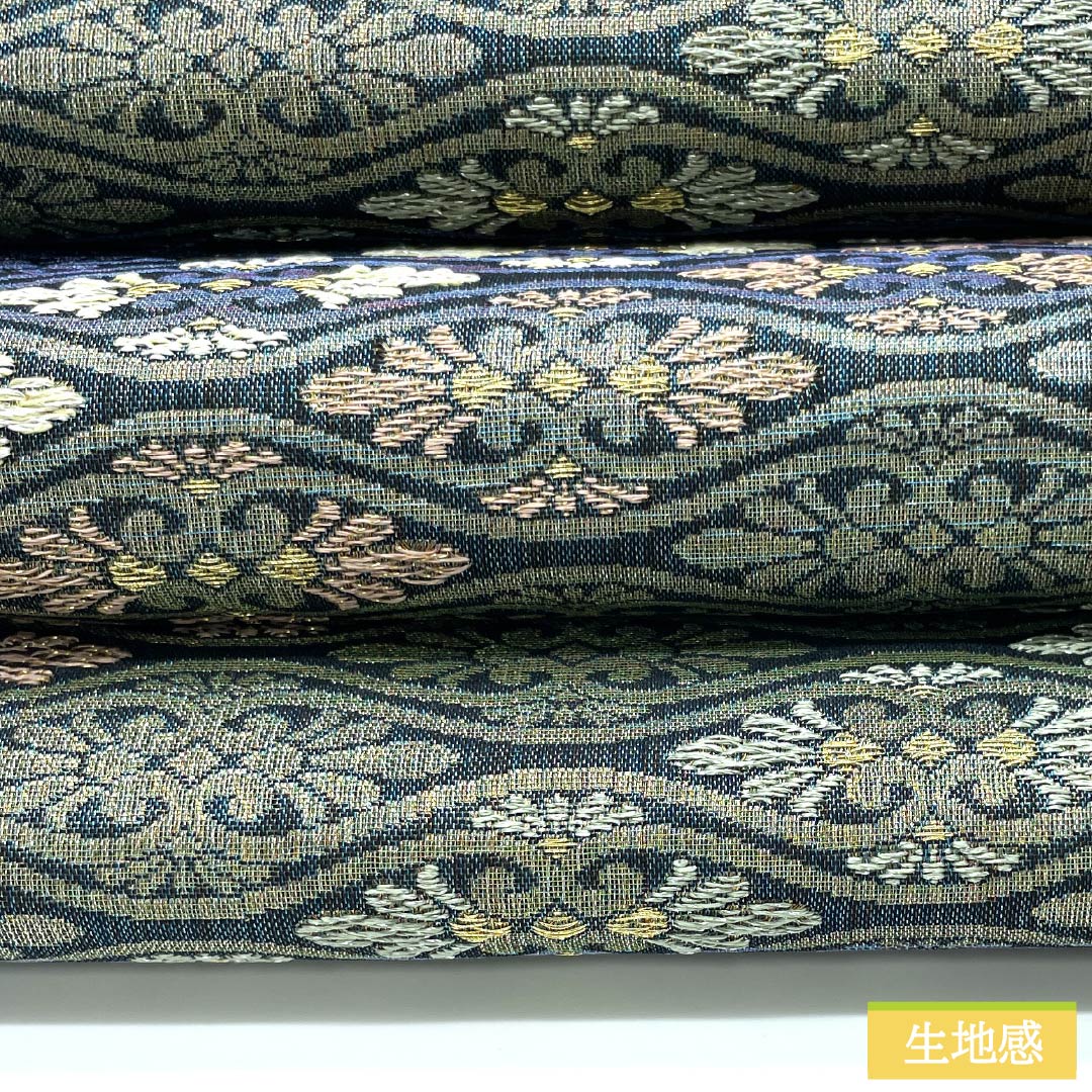 袋帯 正絹 玉虫色（たまむしいろ） 波絹 正倉院名物裂 帯丈448cm Sランク 六通 フォーマル グラデーション系 1123013322399