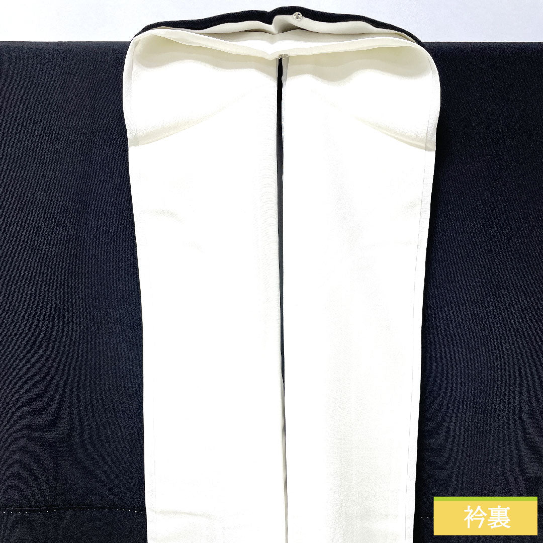Black formal kimono, pure silk, length 162.5cm, sleeve length 69cm, lined, Kyoto Yuzen, feudal lord procession, artist work, Matsuo Korin, five crests, circle with four corners, A rank, black, 1111001603410