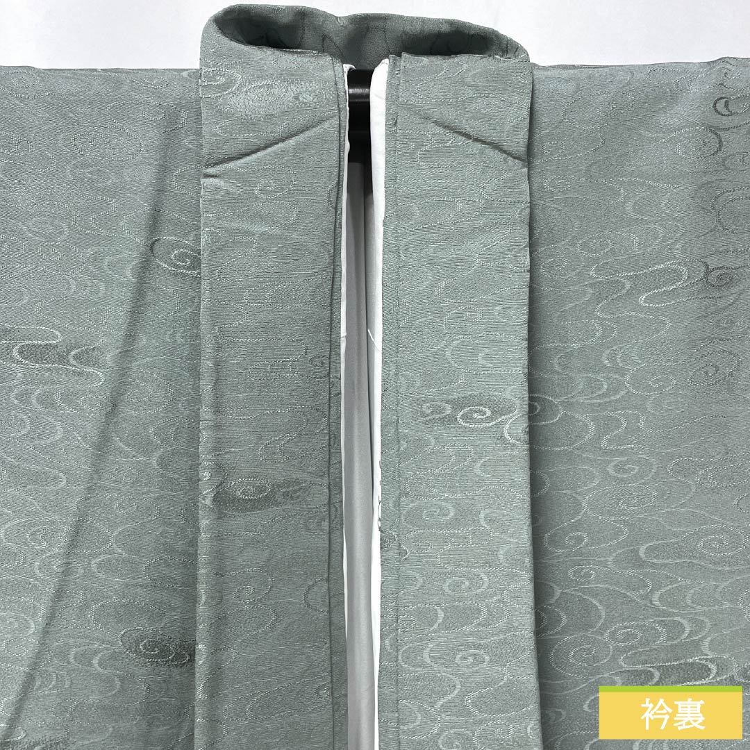 リサイクル着物】色無地 正絹 Sランク 身丈157.5cm 裄丈63cm 深川鼠色