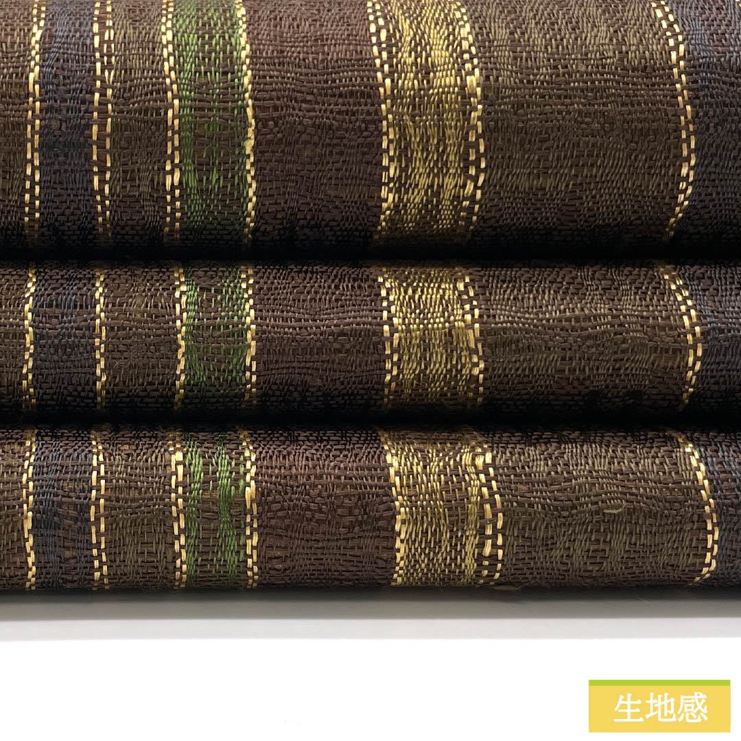 袋帯 正絹 縞模様 櫛織 帯丈456cm Sランク 全通 カジュアル グラデーション系 1123013162499