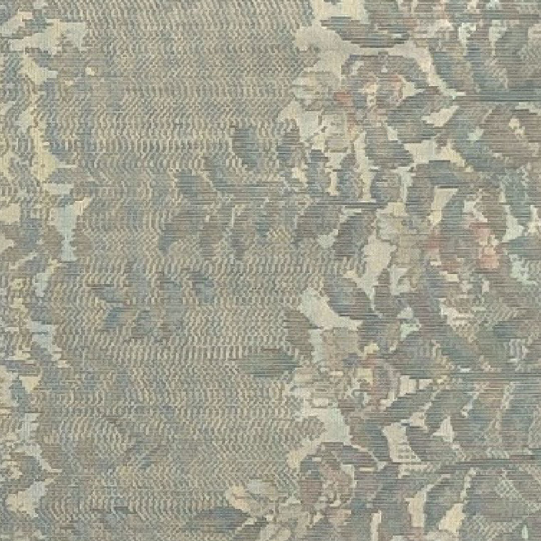 大島紬 身丈160cm 裄丈66cm 草花模様 正絹 Bランク 袷 グレー系 1116001484422