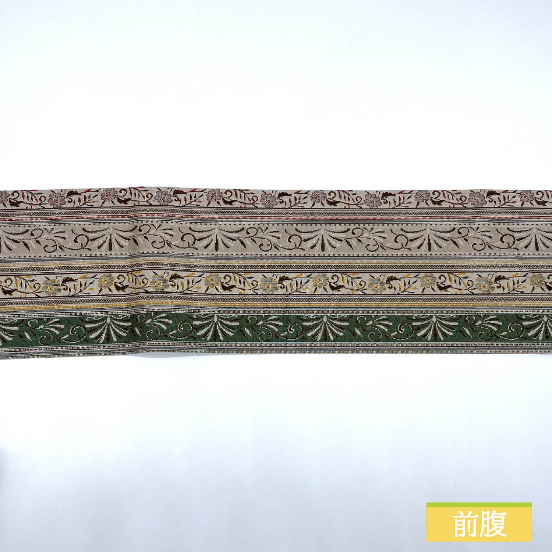 名古屋帯 花模様 帯丈367cm 正絹 Sランク 全通 セミフォーマル グラデーション系 1124008102399 名古屋仕立て