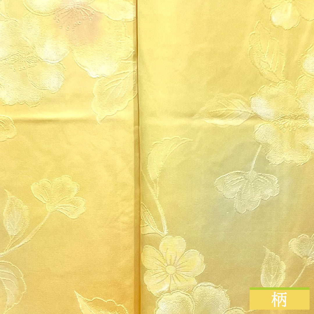 小紋 正絹 身丈153.5cm 裄丈63cm 袷 ボカシ染 花模様 Sランク グラデーション系 1115004032299