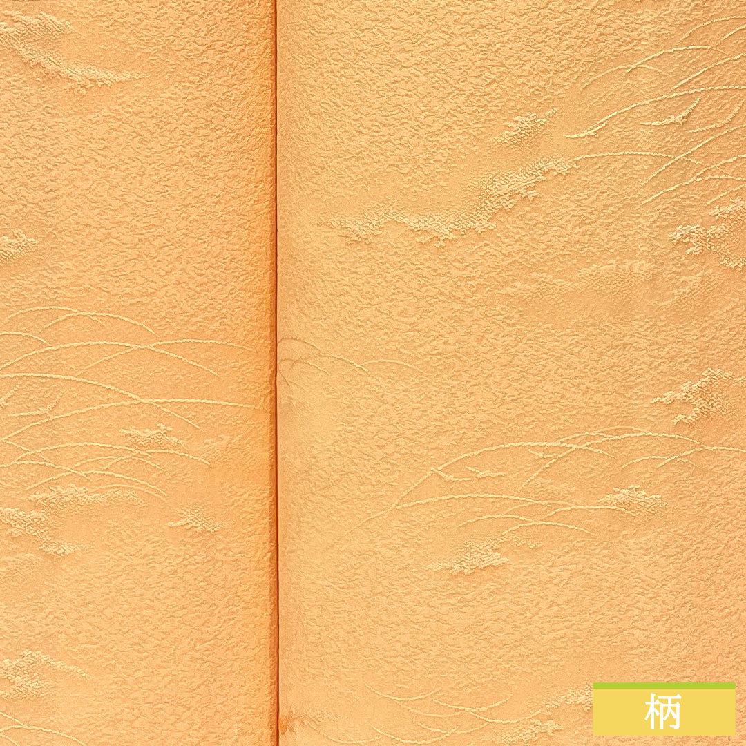 色無地 正絹 身丈157cm 裄丈65cm 綸子 一つ紋 下り藤 袷 Sランク ピンク系 1114001862313