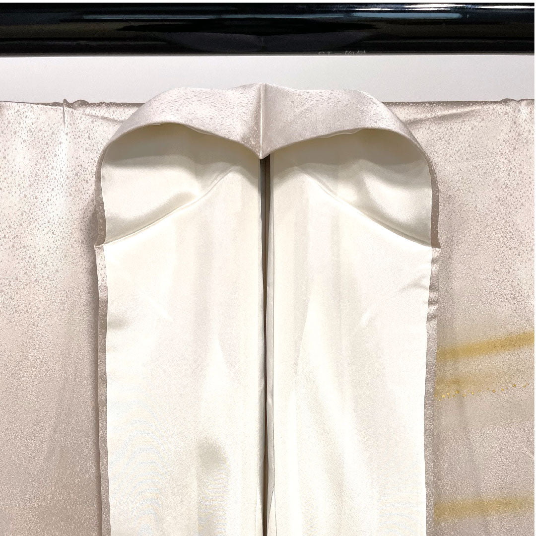 訪問着 袷 身丈160cm 裄丈65cm 桜色 人間国宝 福田喜重 人物模様 正絹 Sランク ピンク系 1112001512413