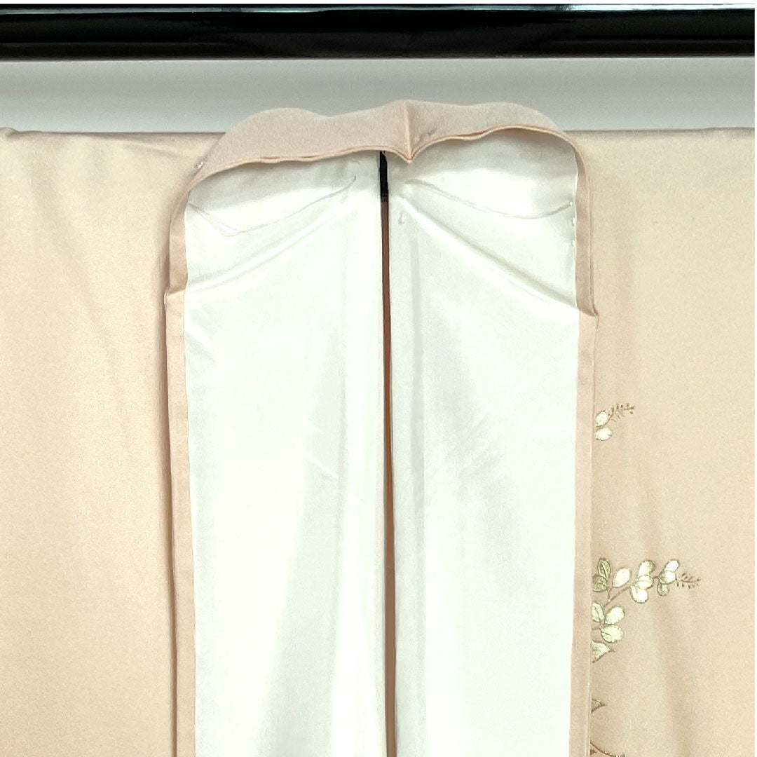 訪問着 袷 身丈167.5cm 裄丈65cm 乙女色 和田光正 金彩友禅 草花模様 正絹 Sランク ピンク系 1112001822513