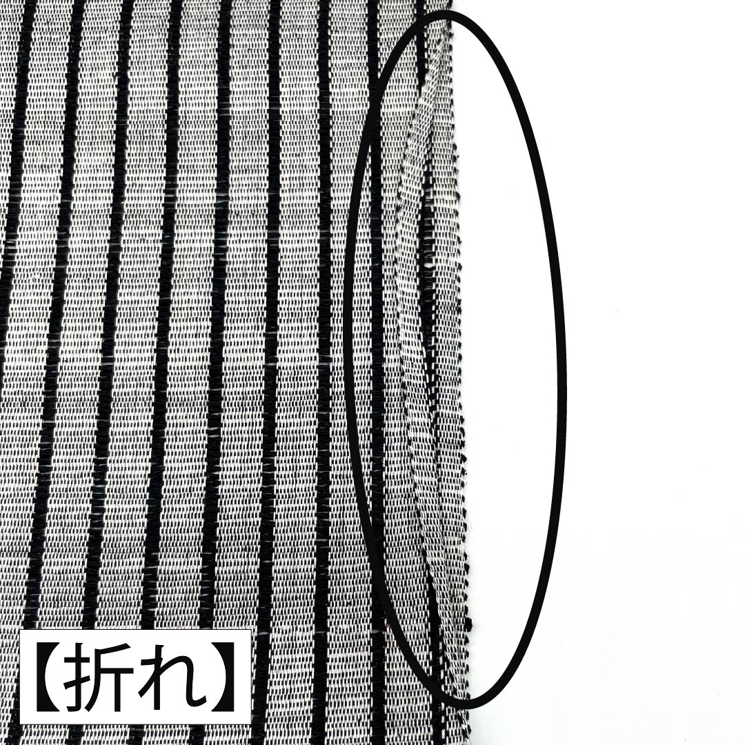 名古屋帯 正絹 Sランク 松葉仕立て 白鼠色（しろねずいろ） 縞 夏帯 モノトーン 帯丈380cm 全通 カジュアル グレー系 1124014412422
