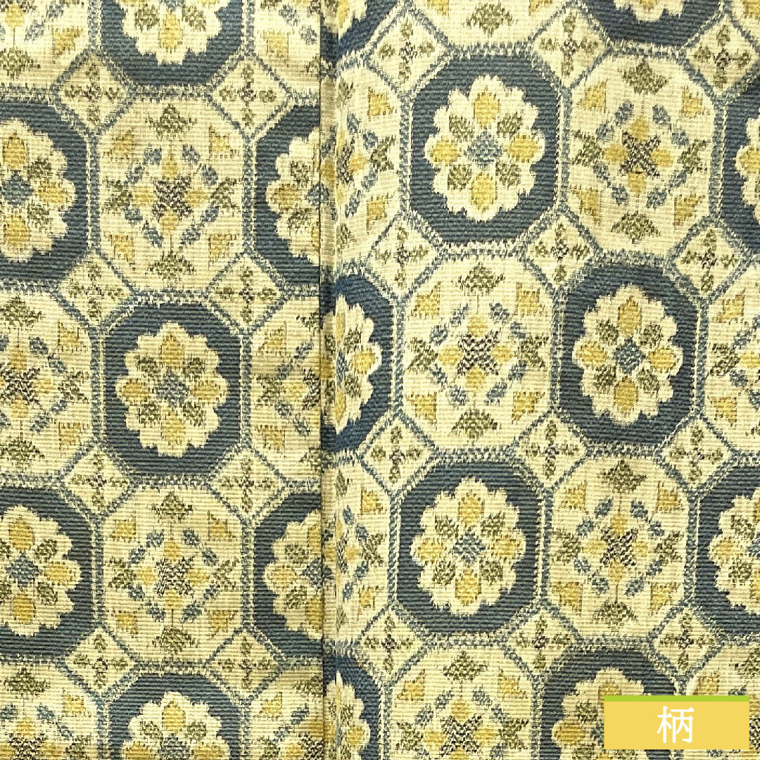 Murayama Oshima Tsumugi, pure silk, length 156cm, sleeve length 64cm, soba-kiri color, abstract pattern, basting thread included, unused, S rank, lined, beige, 1116002892325