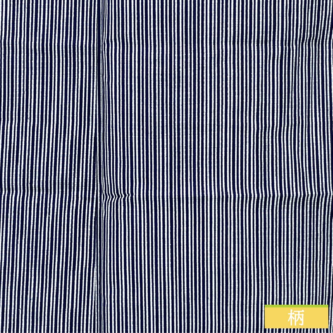 Men's Cotton Yukata, Length 137cm, Sleeve Length 67cm, Navy Blue, Striped, S Rank, Single Layer, Navy Blue, 1138000052318