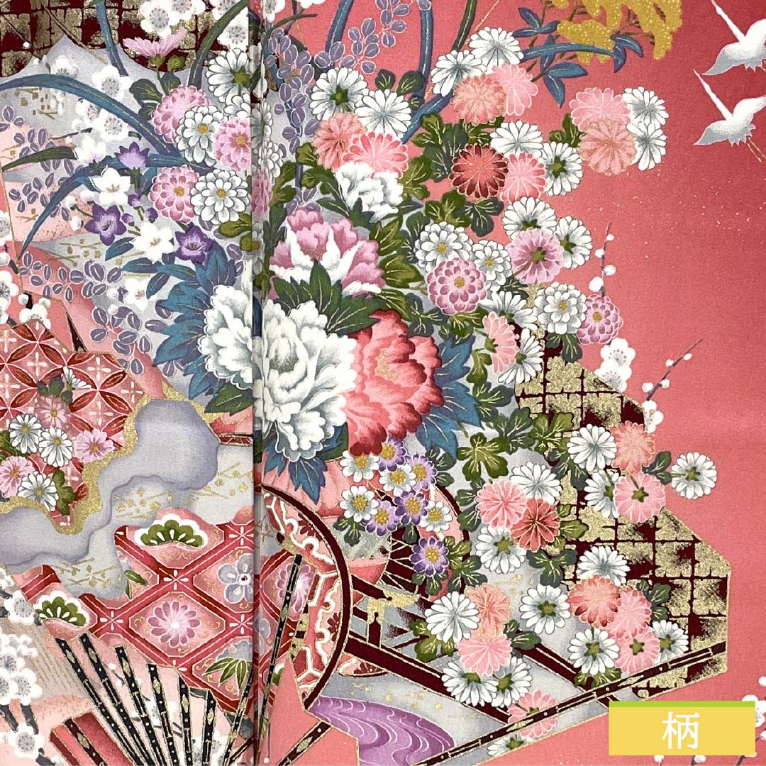 リサイクル着物】訪問着 正絹 Sランク 袷 身丈155.5cm 裄丈63cm