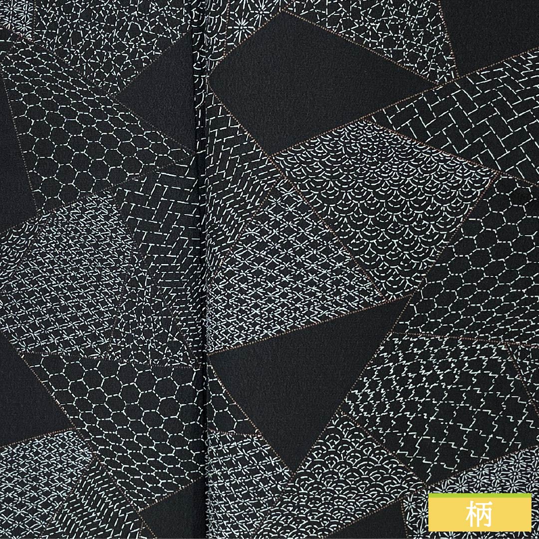 リサイクル着物】小紋 ポリエステル Sランク 身丈157cm 裄丈62cm 袷