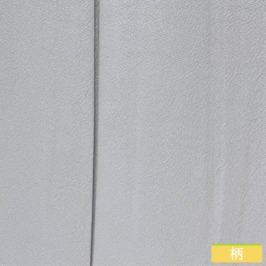色無地 正絹 Aランク 身丈159cm 裄丈62cm 薄墨色（うすずみいろ） 一つ紋 下り藤 素無地 単衣 グレー系 1114002313322
