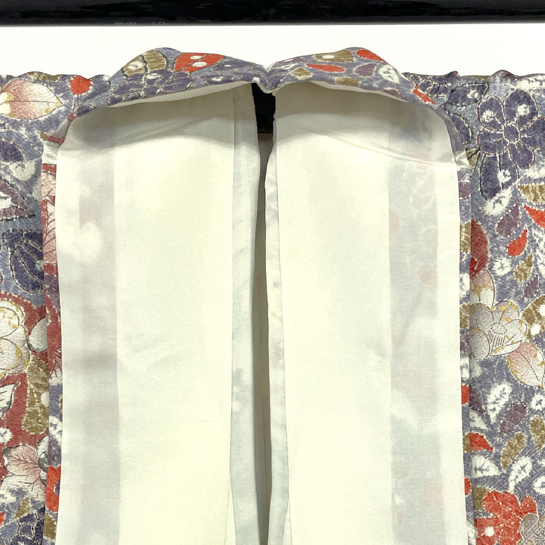 小紋 身丈160cm 裄丈66cm 袷  辻ヶ花 正絹 Sランク グレー系 1115000592322