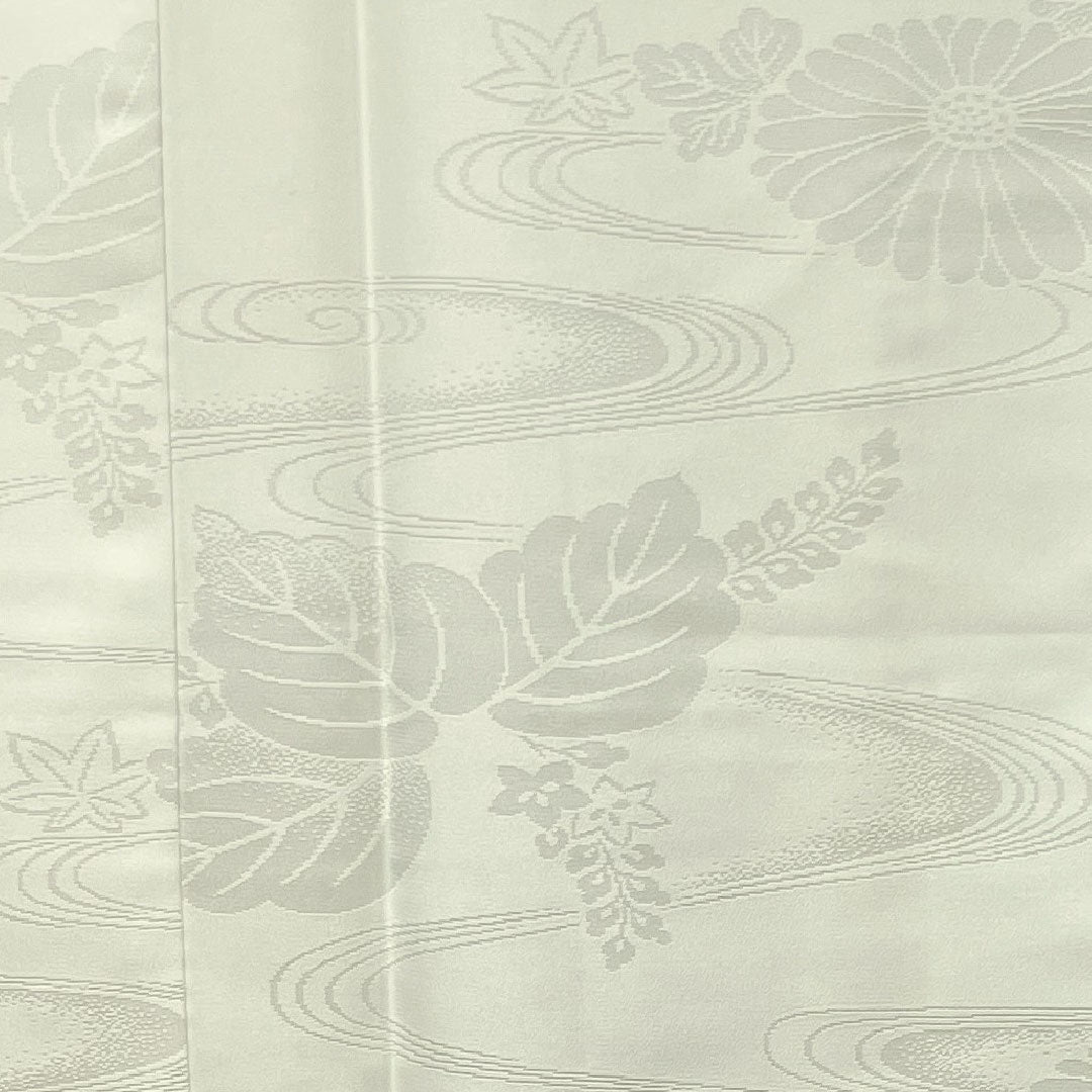 長襦袢 正絹 身丈138cm 裄丈65cm 袷  フォーマル 吉祥文様  Sランク 白系 1129000452511