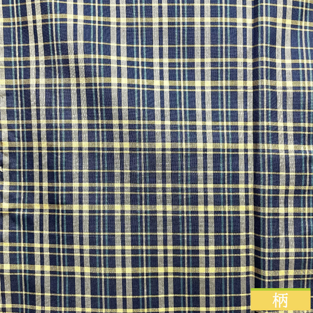 道行コート 正絹 身丈85cm 裄丈65cm 濃紺色（のうこんいろ） 格子 しつけ糸付き Sランク 袷 紺系 1117000862918
