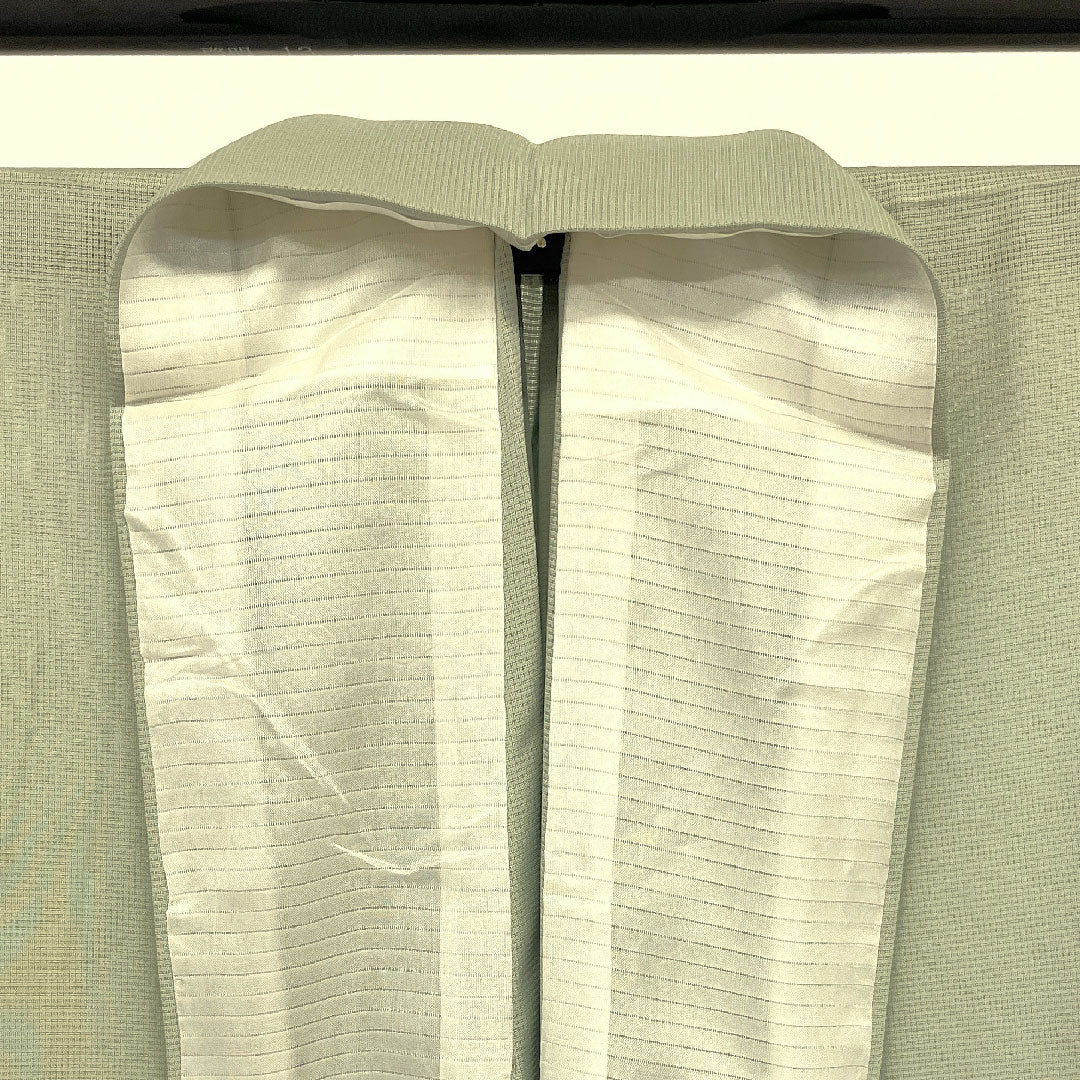 色留袖 身丈156.5cm 裄丈64cm 紗 庭園風景 作家物 正絹 Aランク 一つ紋 緑系 1111000153319