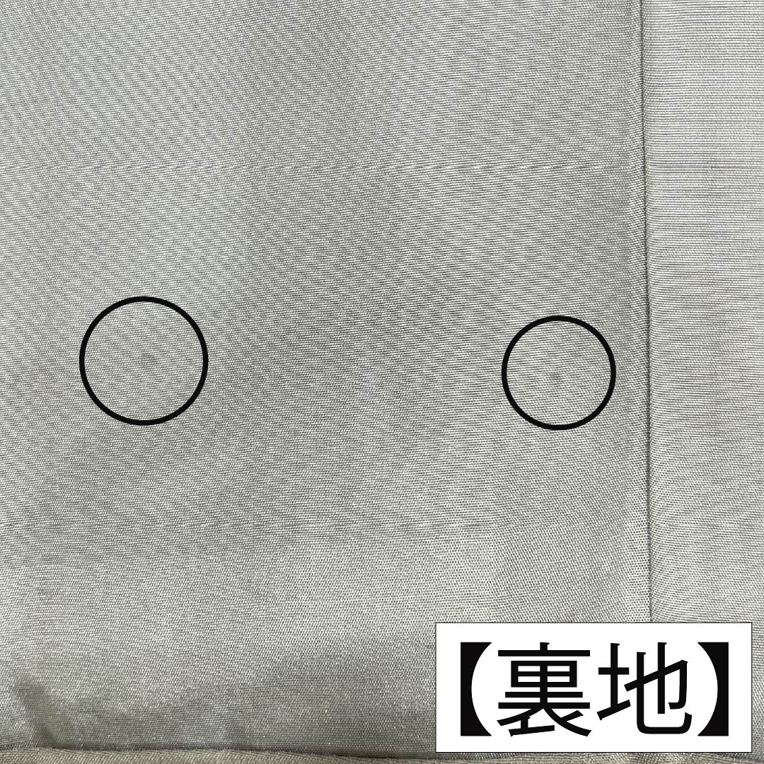 メンズ襦袢 正絹 Sランク 身丈142.5cm 裄丈72.5cm 薄鼠色（うすねずいろ） 横段 しけ引き染め 袷 グレー系 1140000942422