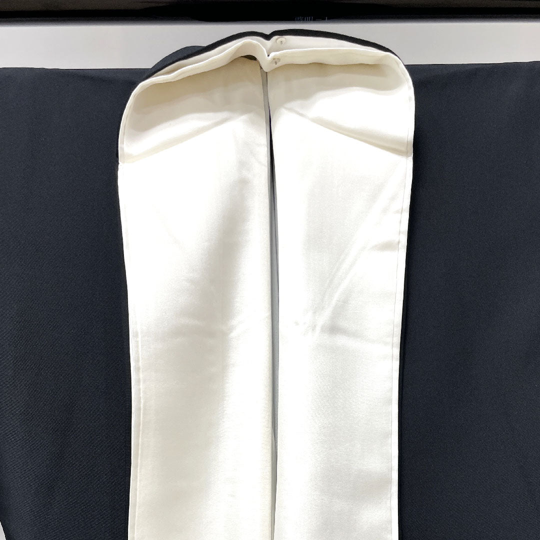 黒留袖 身丈164cm 裄丈65cm 袷 京友禅 菊 違い鷹の羽 正絹 Sランク 五つ紋 黒系 1111000622410
