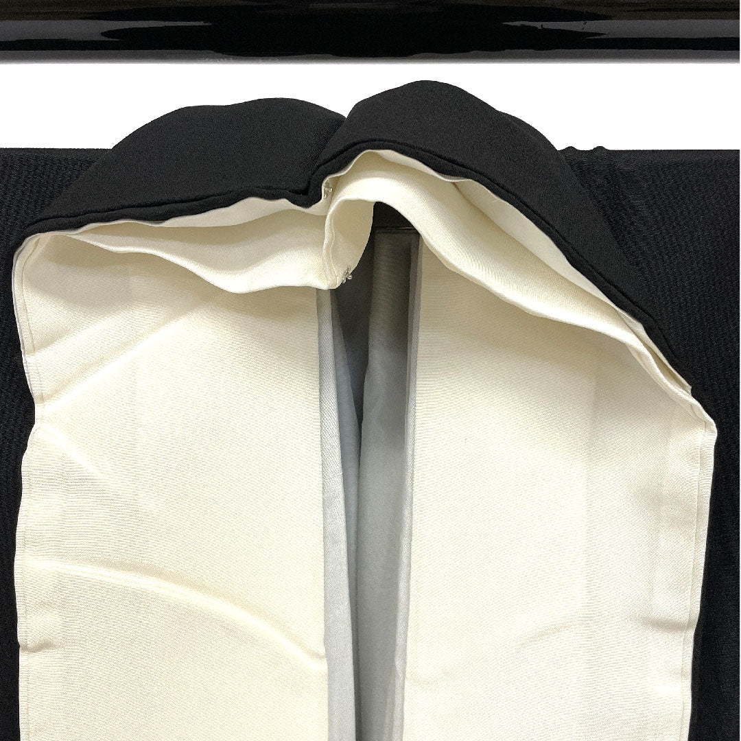 黒留袖 身丈161cm 裄丈64cm 袷 京友禅 吉祥文様 丸に橘 正絹 Aランク 五つ紋 黒系 1111000373410