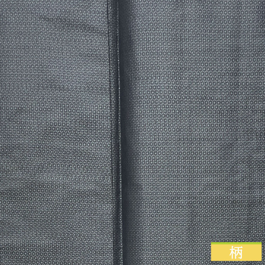 男物 正絹 身丈153.5cm 裄丈71cm 大島紬 緯総絣 Sランク 袷 紺系 1119000842518