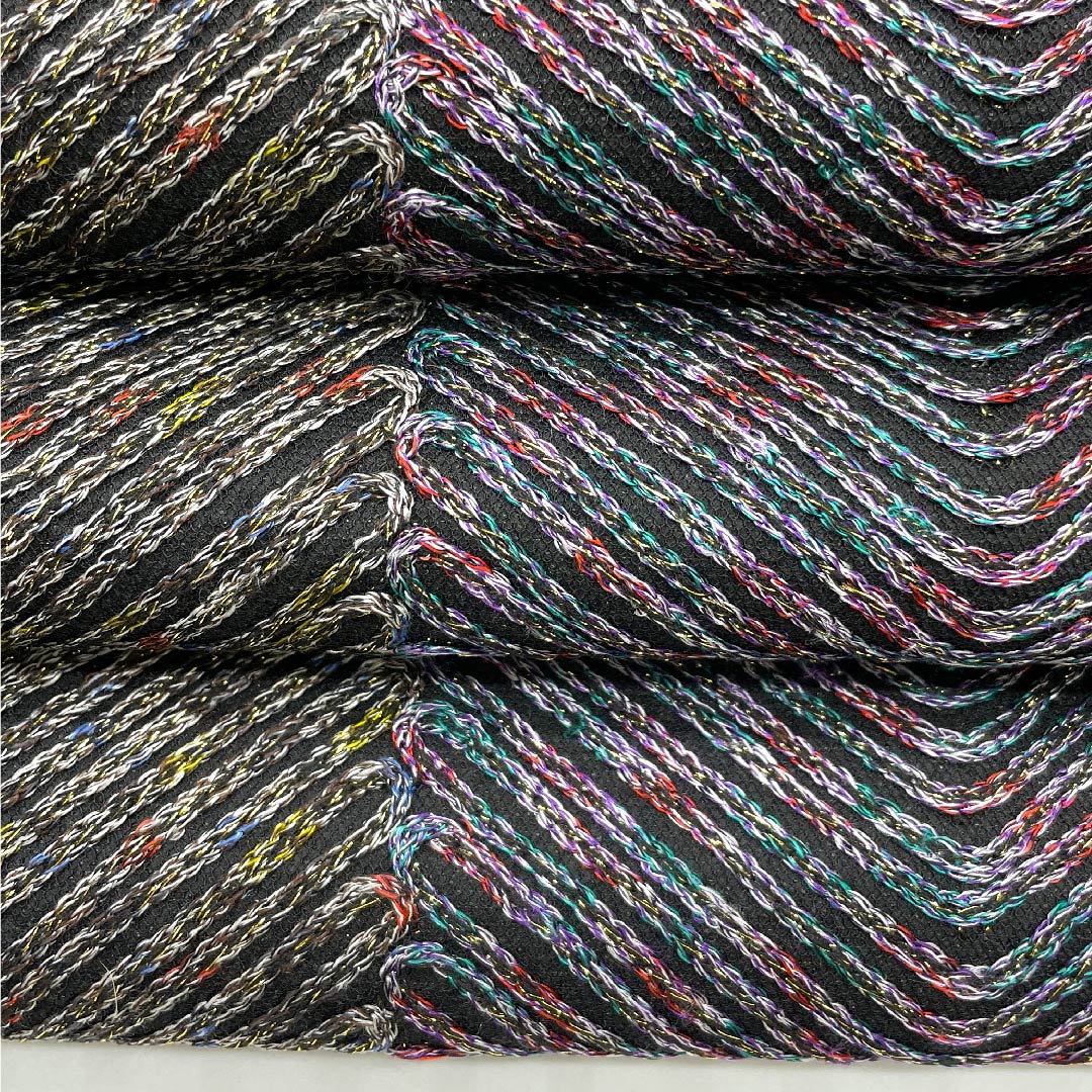 袋帯 黒色 無月 幾何学模様 帯丈454cm 正絹 Sランク 全通 セミフォーマル 黒系 1123009282410