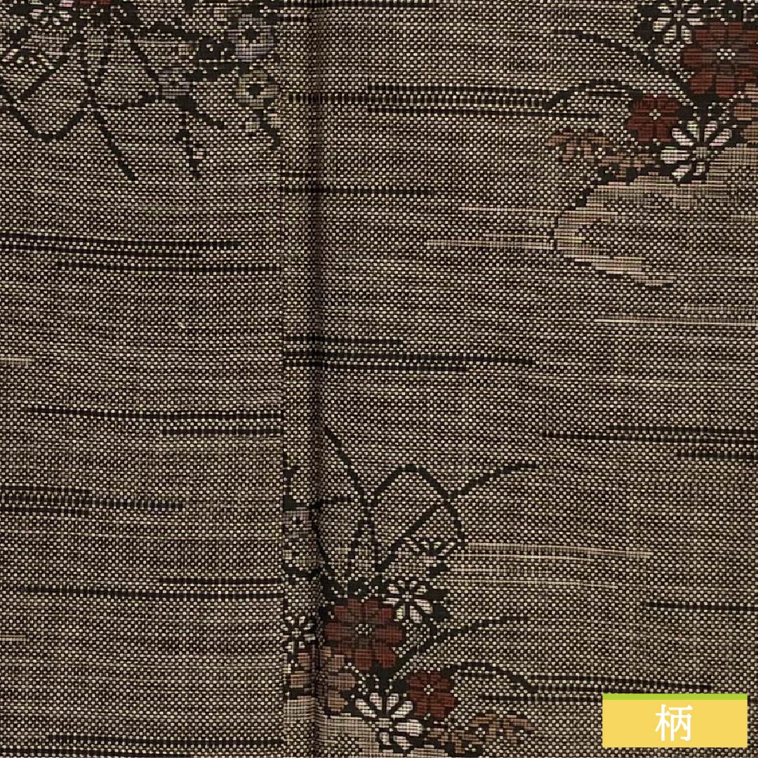 紬 正絹 Sランク 身丈170.5cm 裄丈68cm 赤墨色（あかずみいろ） 大島紬 一元絣 7マルキ 袷 茶系 1116004332614