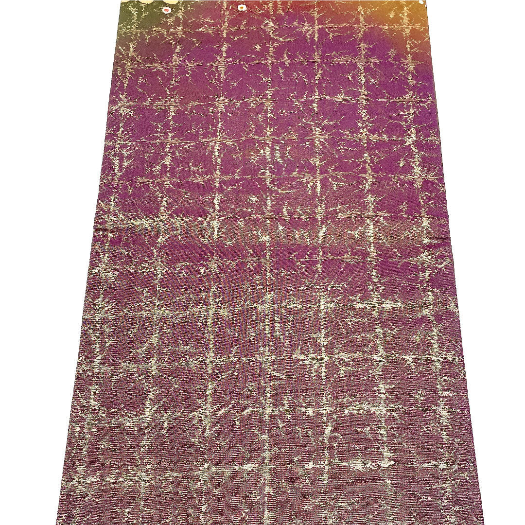 袋帯 辻ヶ花 作家物 ふくれ織 帯丈424cm 正絹 Sランク ポイント柄 フォーマル 紫系 1123004602320