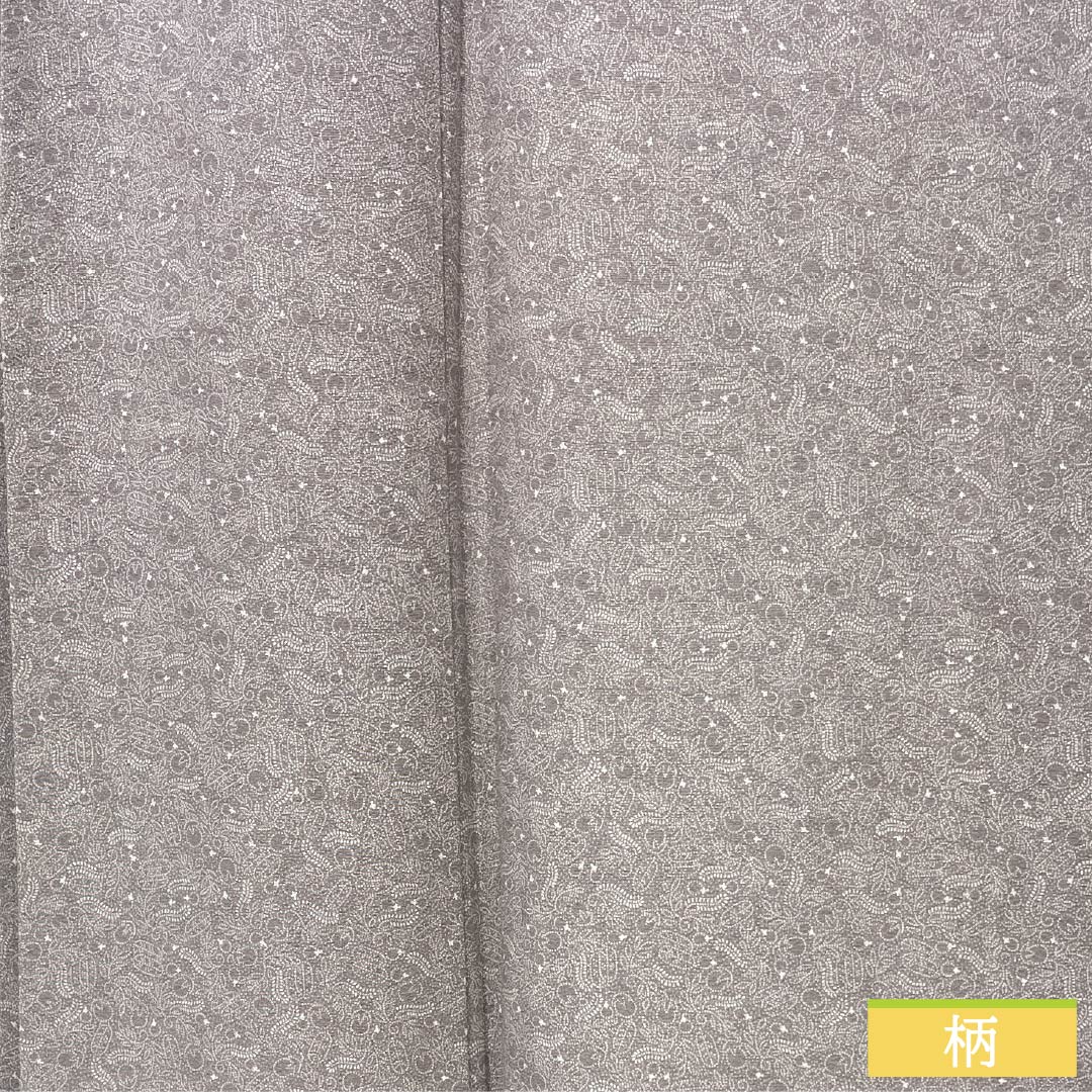 小紋 正絹 Sランク 身丈157.5cm 裄丈66cm 袷 灰桜色（はいざくらいろ） 型染 江戸小紋 二代目金田昇 金田染工 グレー系 1115007482322