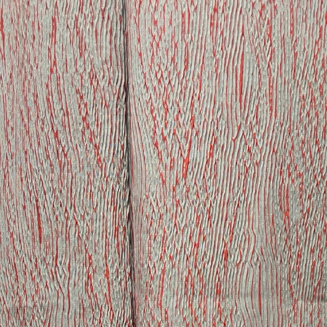 小紋 身丈147.5cm 裄丈61cm 袷  灰色 絞り 抽象模様  正絹 Sランク グレー系 1115003262122