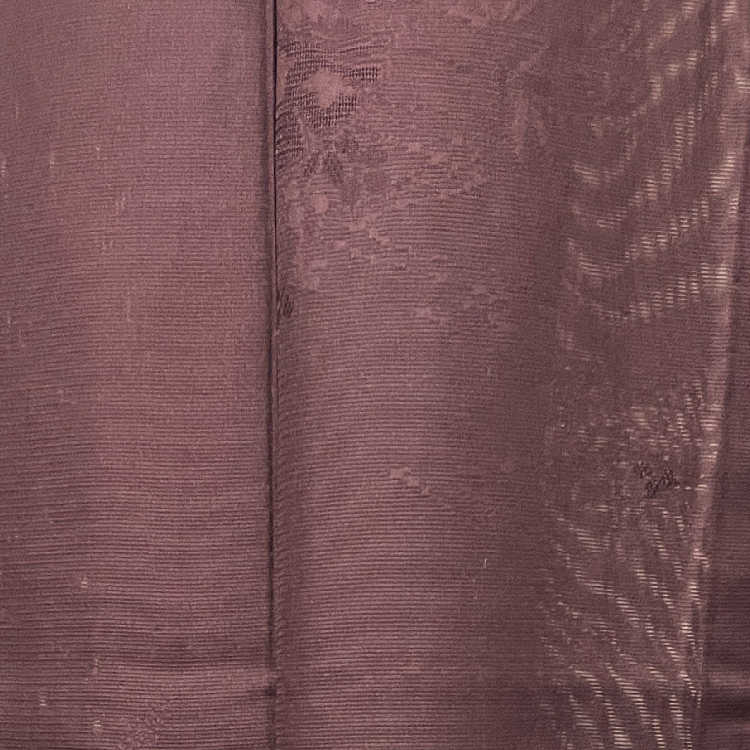 未着用に近い！絹絽＊茶屋辻＊深い紫色＊高級＊夏物＊訪問着＊１６３ｃｍ＊裄６９ あおき【B-3167】変わり絽 訪問着 滅紫色 茶屋辻文 - 銀座きもの