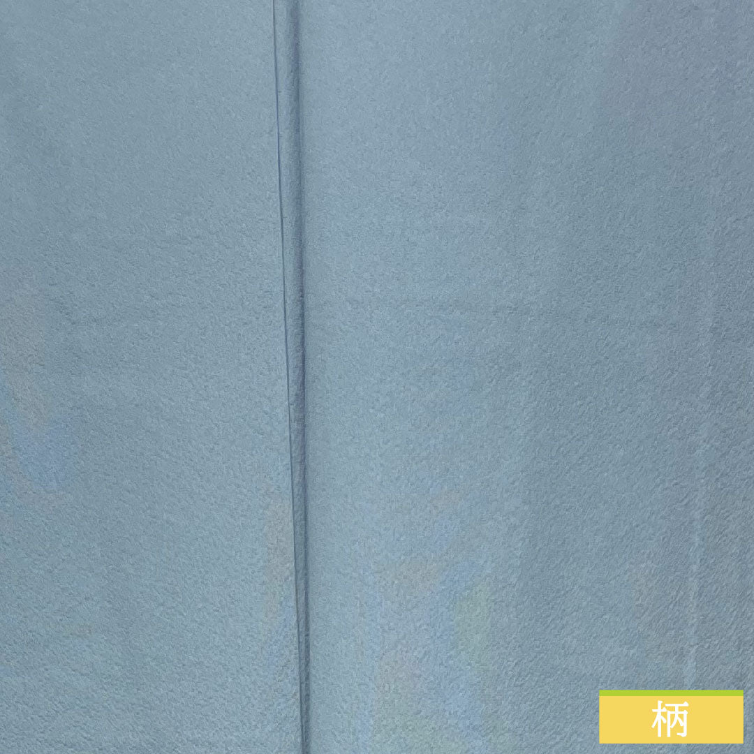 Plain color, pure silk, length 162cm, sleeve length 68.5cm, Oboronairo (oboronairo), plain color, basting thread included, unused, lined, S rank, blue 1114001252417
