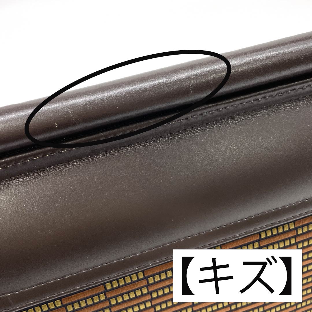 （新古品）和装バッグ カジュアル NEWランク 博多織 大倉織物 誠之輔 茶系 113900112114