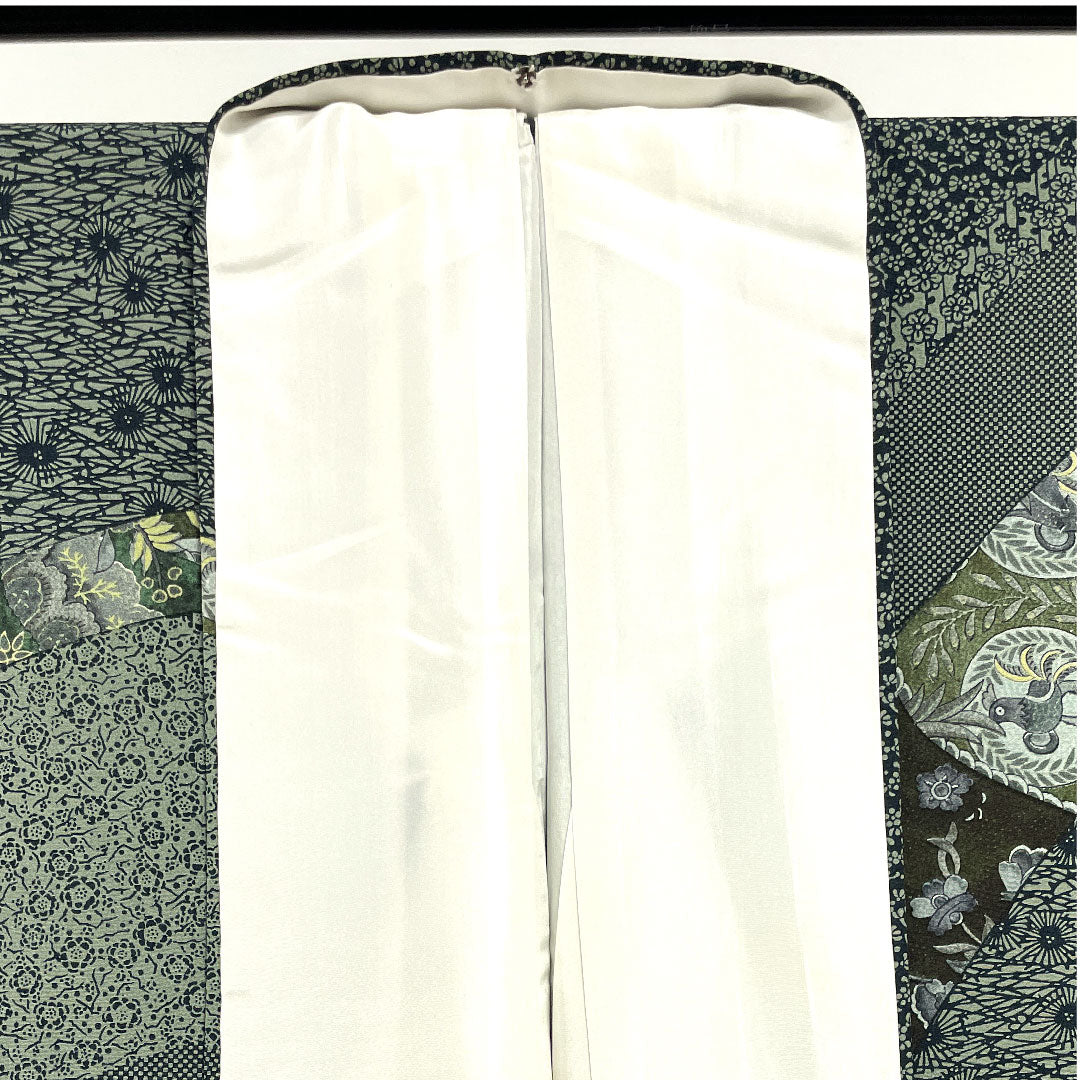 訪問着 袷 身丈152.5cm 裄丈66cm 岩見和子 林信二 型染 正絹 Sランク グラデ 1112001982299