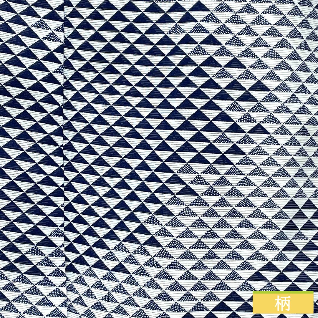 夏物 ポリエステル 小紋 身丈159cm 裄丈65.5cm 鱗 洗える着物 絽 Sランク 白系 1132002302311