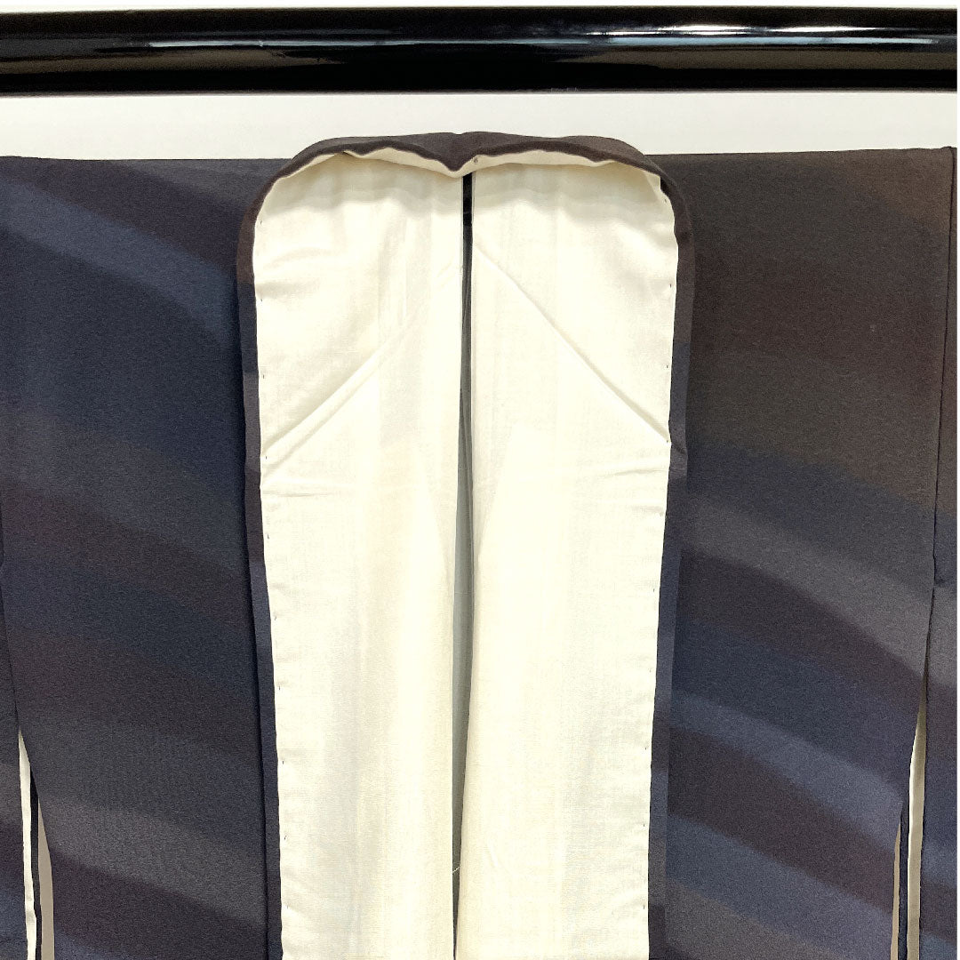 小紋 身丈168cm 裄丈66cm 袷  ボカシ染 抽象模様  正絹 Aランク グラデ 1115002363599