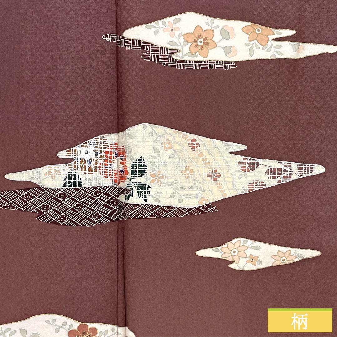 Visiting Kimono, Pure Silk, S Rank, Lined, Length 162.5cm, Sleeve Length 62cm, Benitobiiro (Red Tobiiro) with Kyoto Yuzen Auspicious Motifs, Red Tsukesage, Product Number 1112006572412