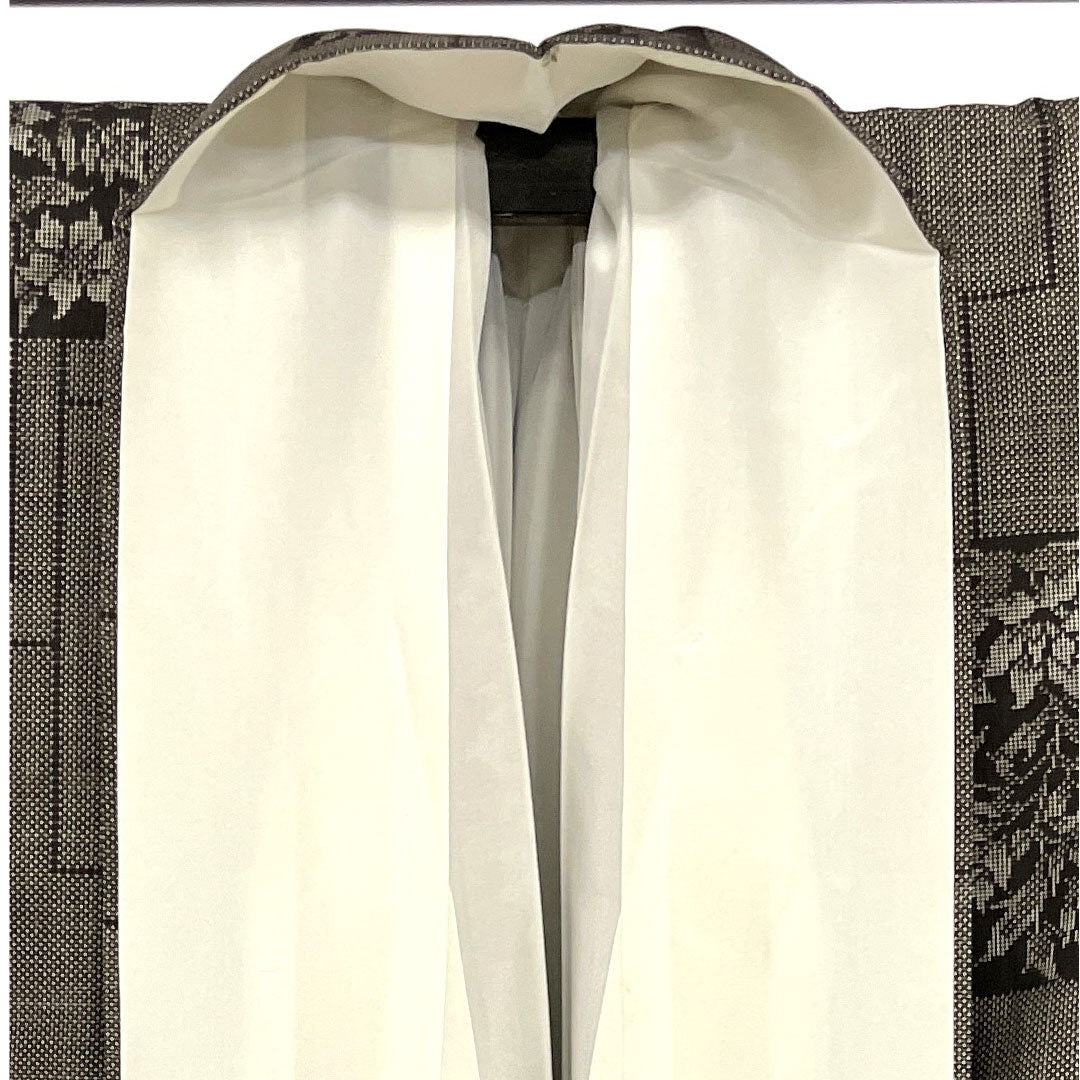 大島紬 身丈157cm 裄丈63cm 7マルキ 一元絣 草花模様 正絹 Sランク 袷 茶系 1116000712314