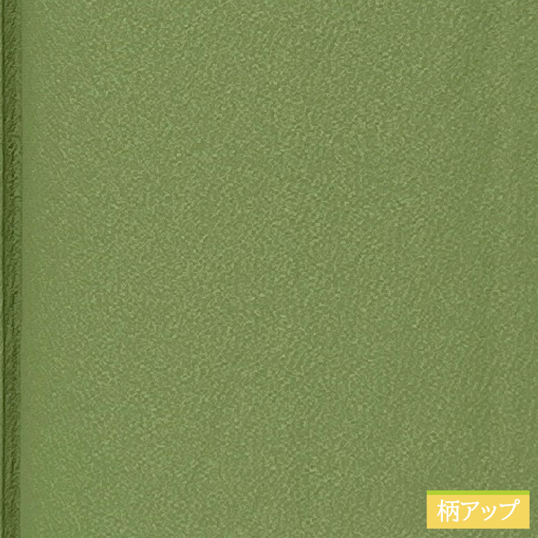 色無地 正絹 身丈150cm 裄丈63cm 仏手柑色（ぶしゅかんいろ） 素無地 一つ紋 隅切り角に片喰 袷 Sランク 緑系 1114001802119